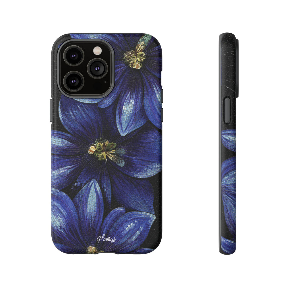 Blue Floral Tough Case