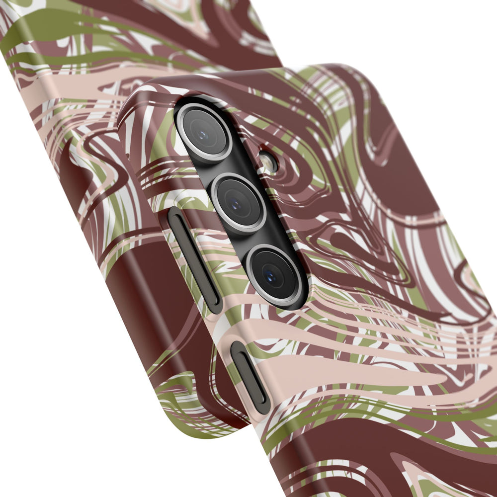 Abstract Marbled Snap Phone Case