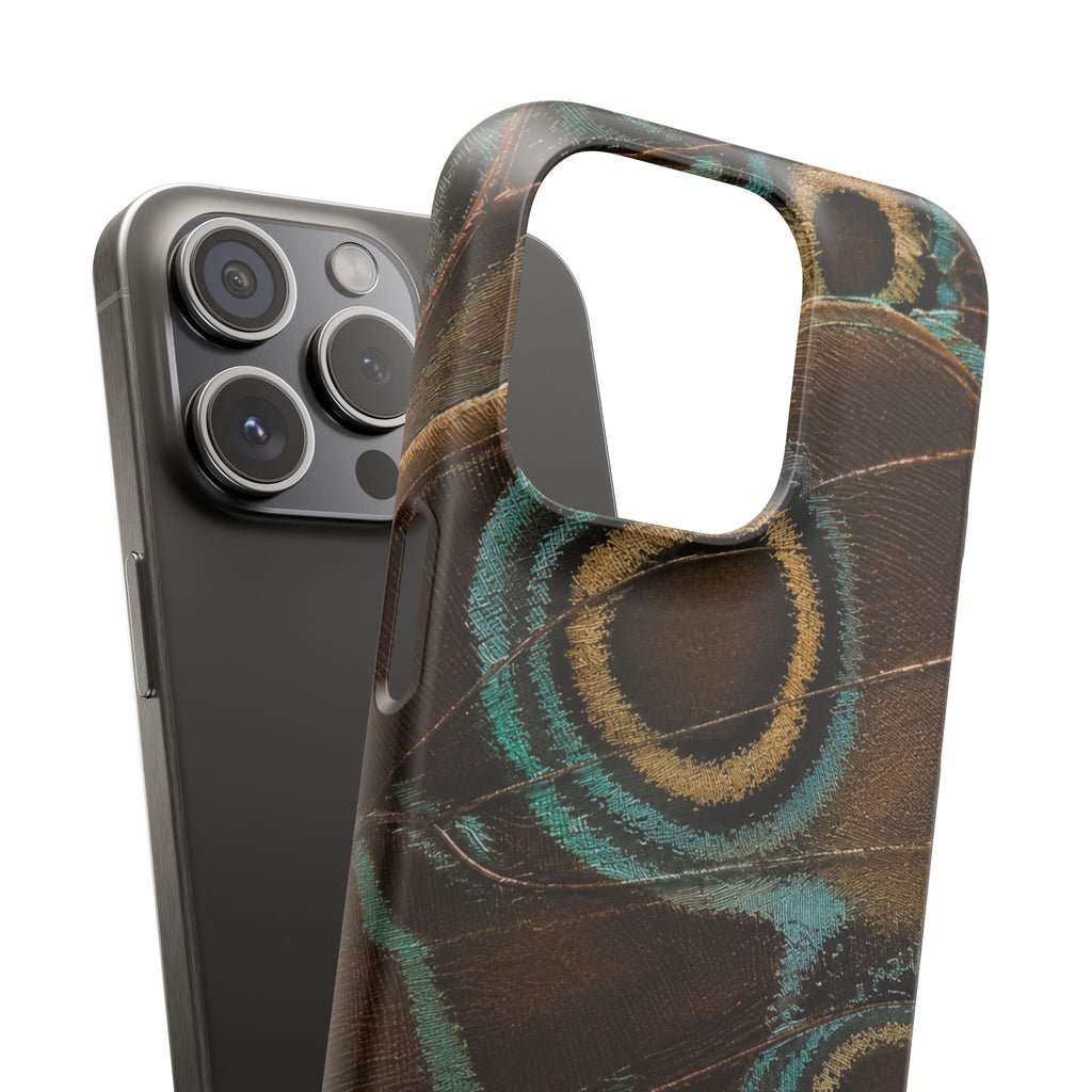 Peacock Feather Pattern Snap Case