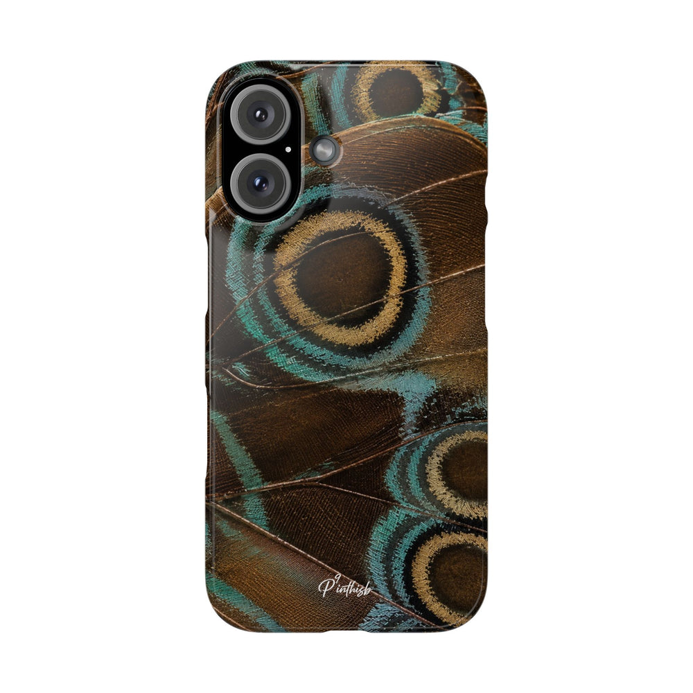 Peacock Feather Pattern Snap Case