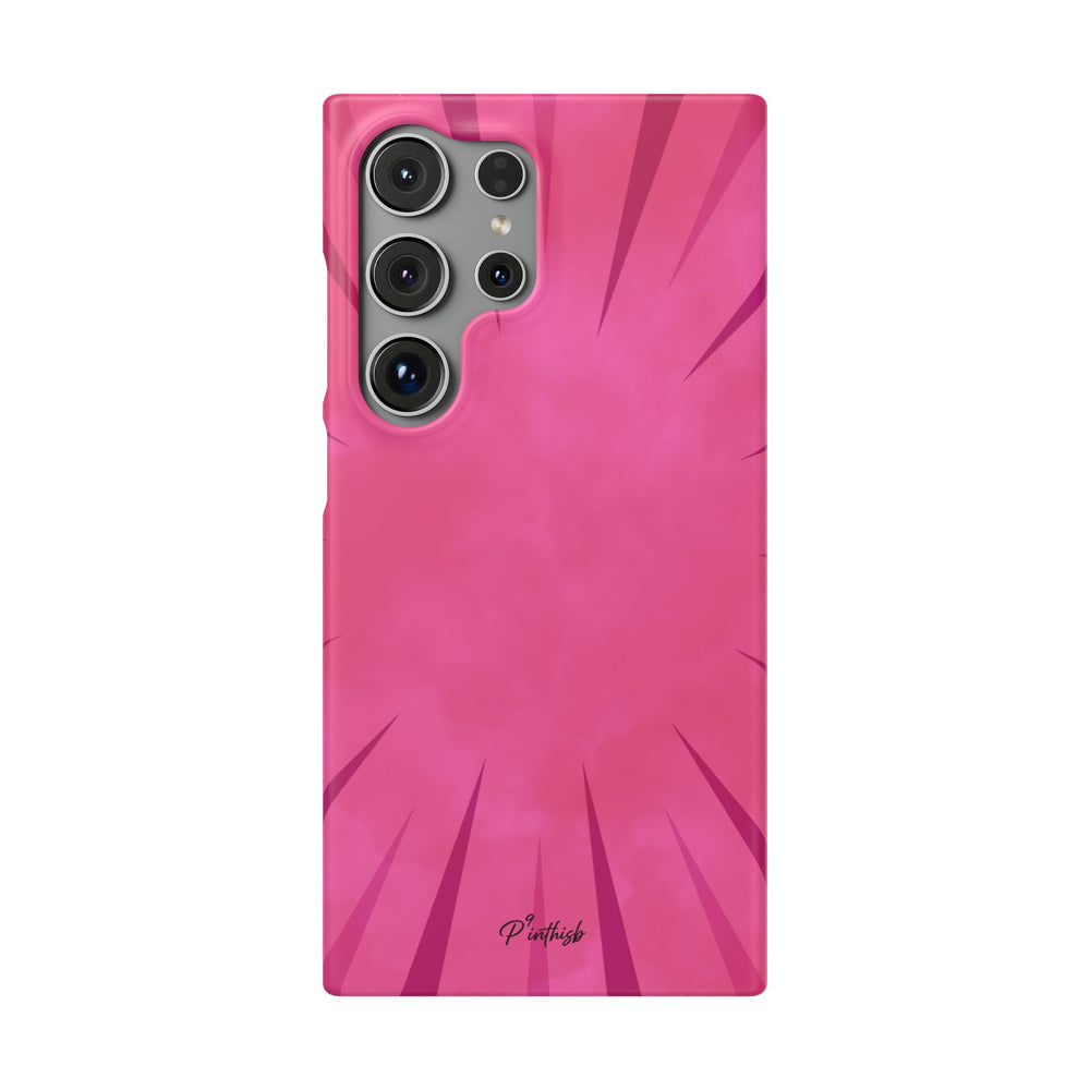 Pink Burst Snap Phone Case
