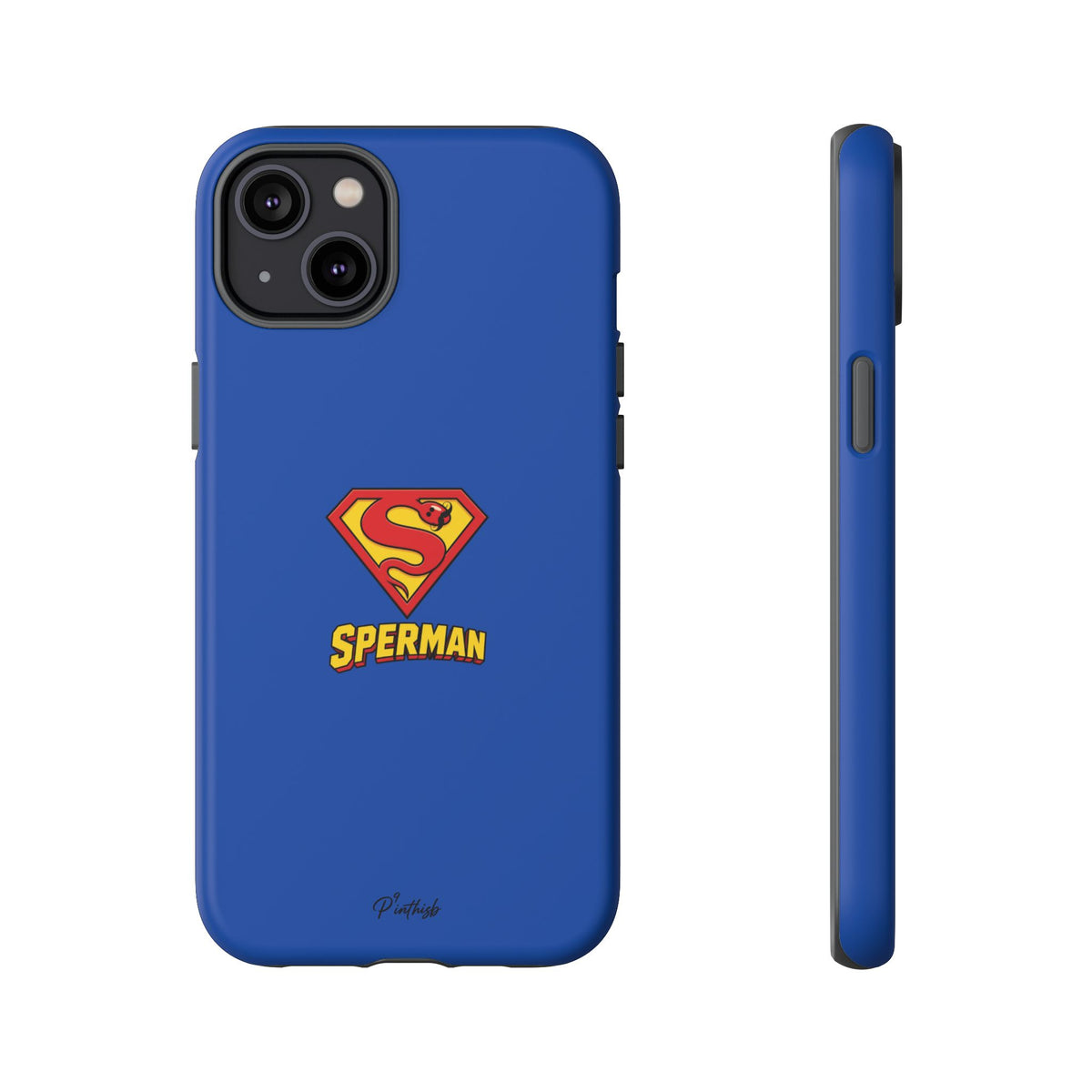 "SPERMAN" Parody Logo Tough Phone Case