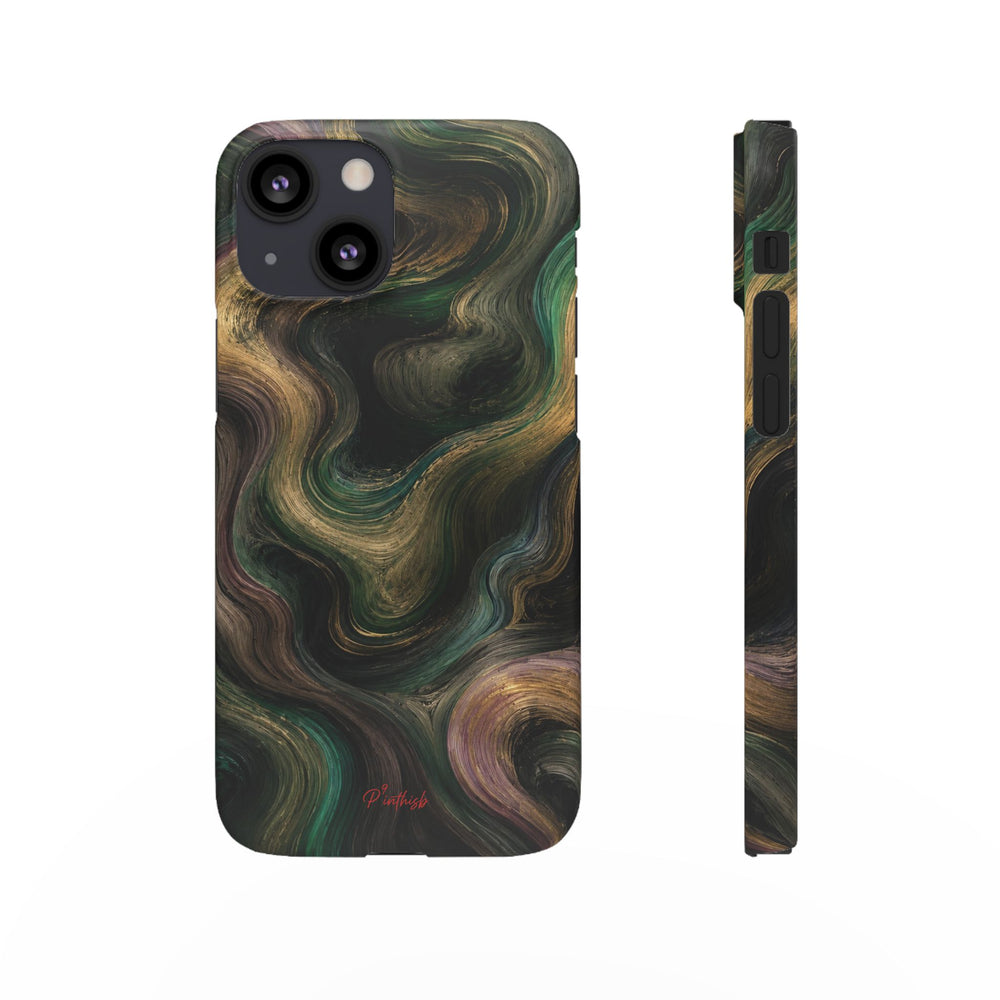 Marbled Forest Snap Phone Case