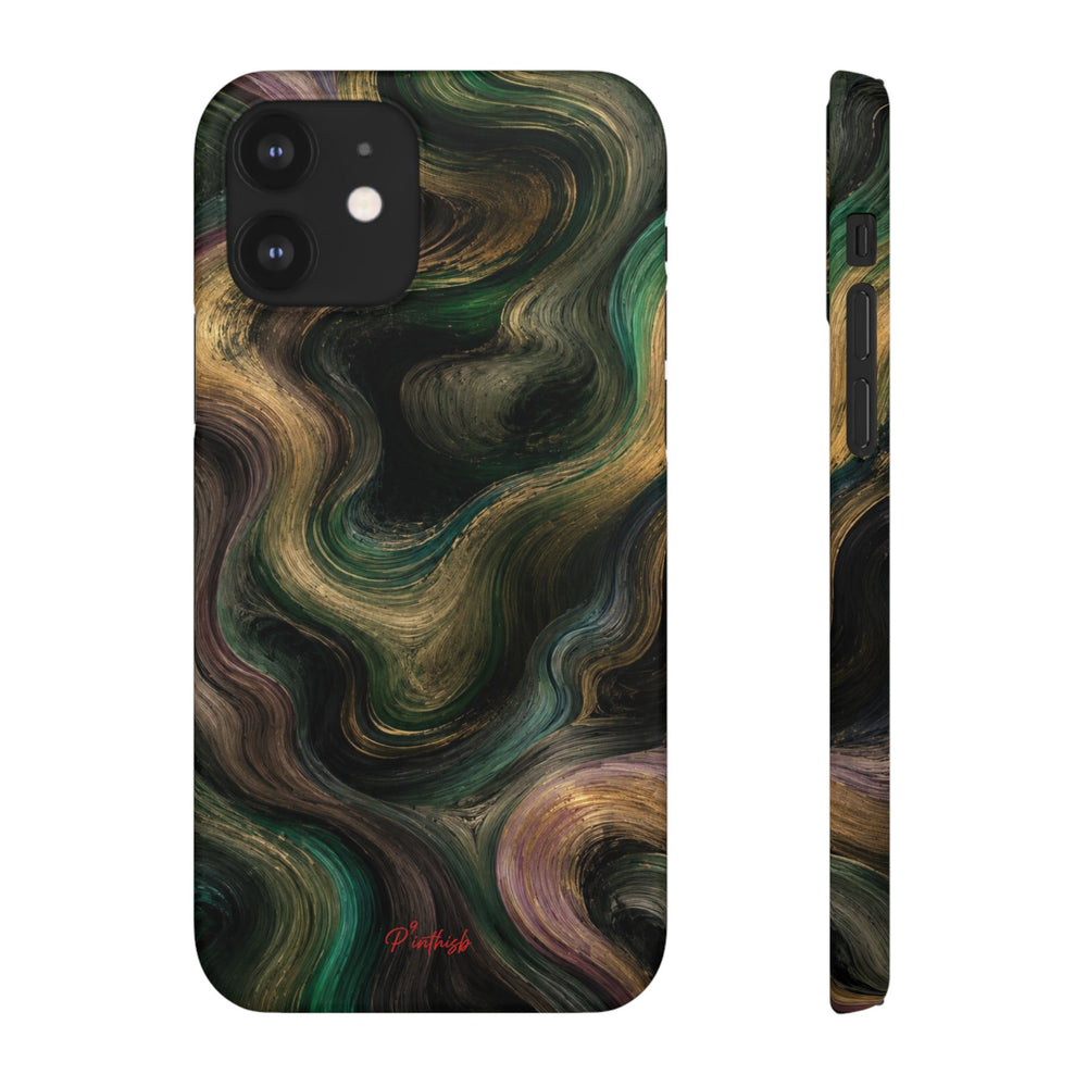 Marbled Forest Snap Phone Case