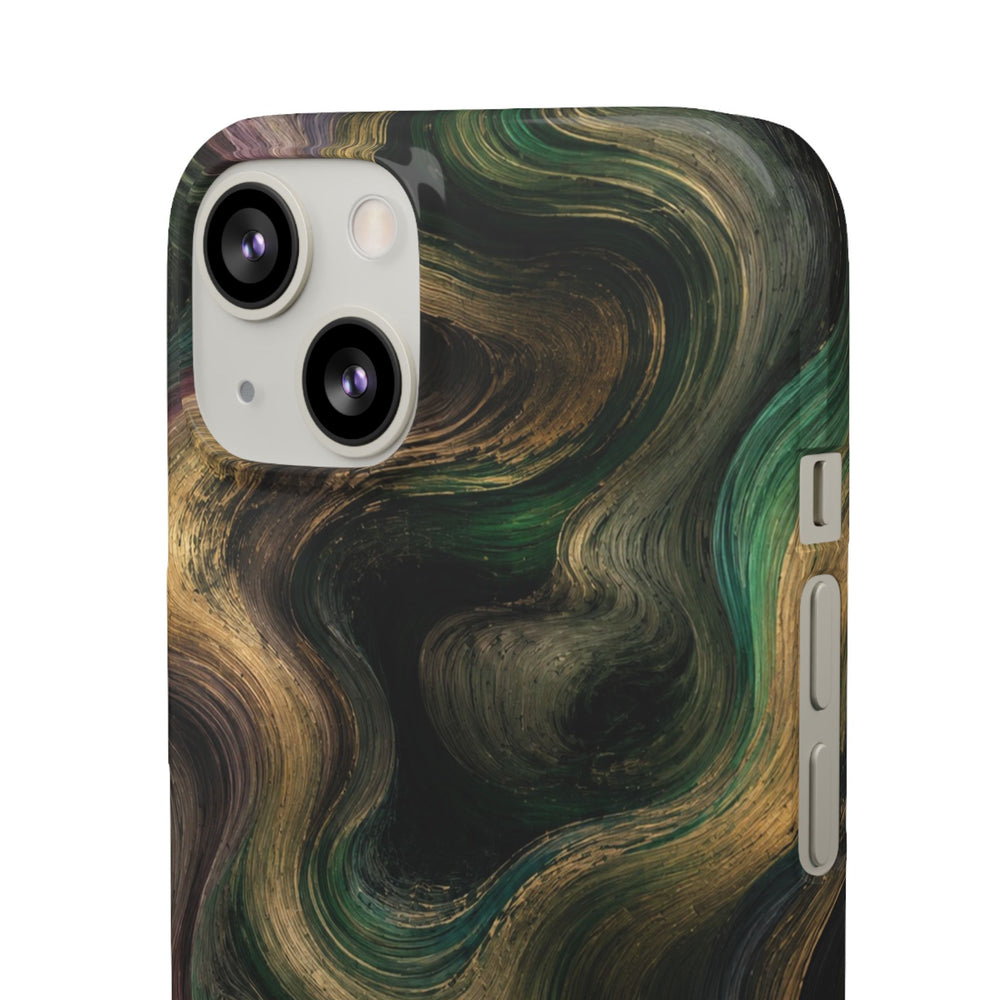 Marbled Forest Snap Phone Case
