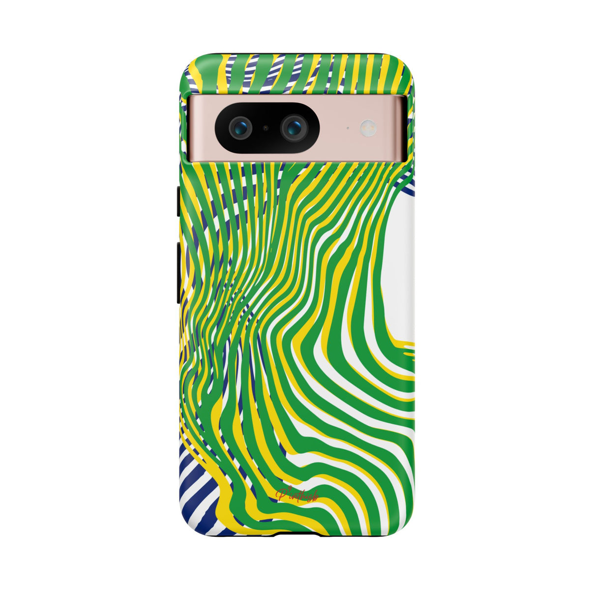 Abstract Green Wave Phone Case