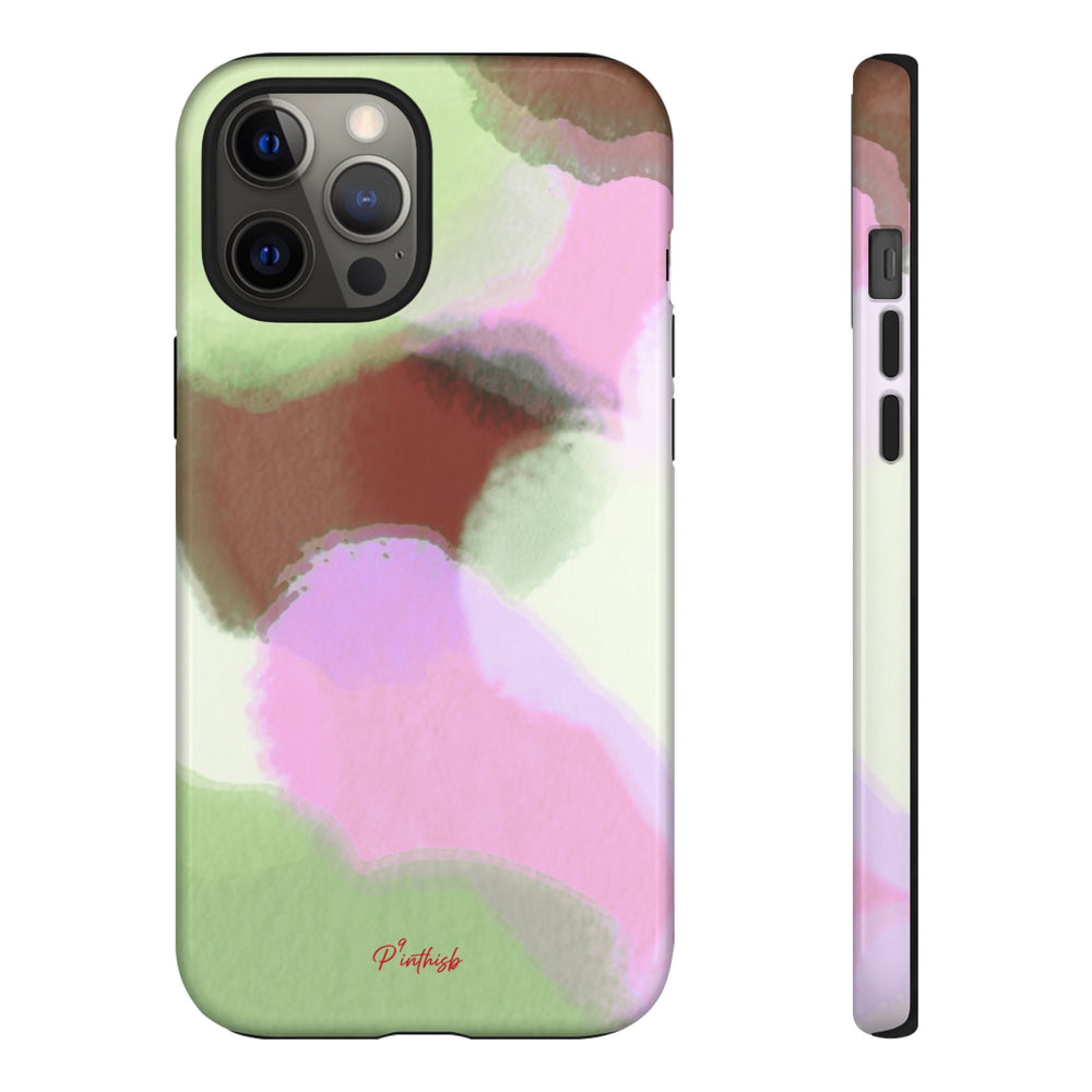 Abstract Pastel Camouflage Tough Phone Case