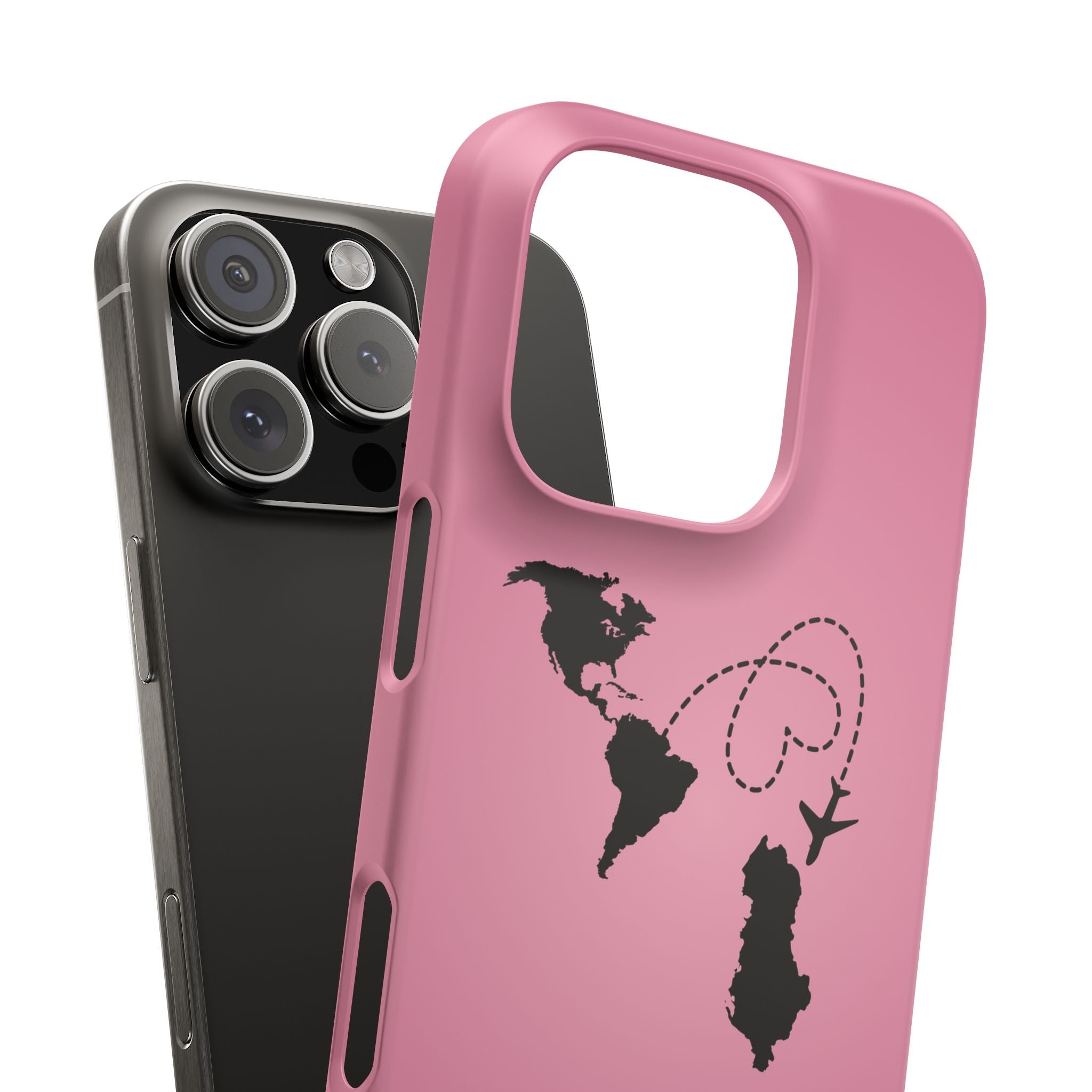America to Albania Pink Snap Phone Case