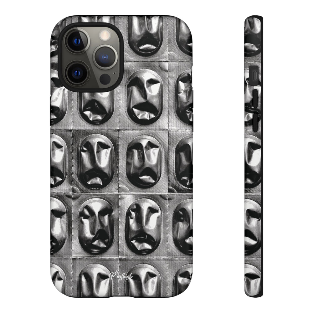 Metallic Mask Grid Tough Case
