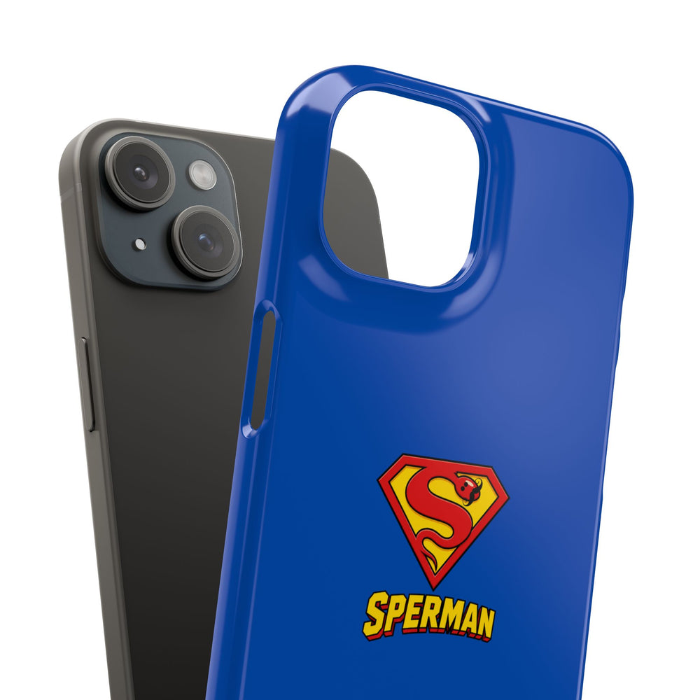 "SPERMAN" Parody Logo Snap Phone Case