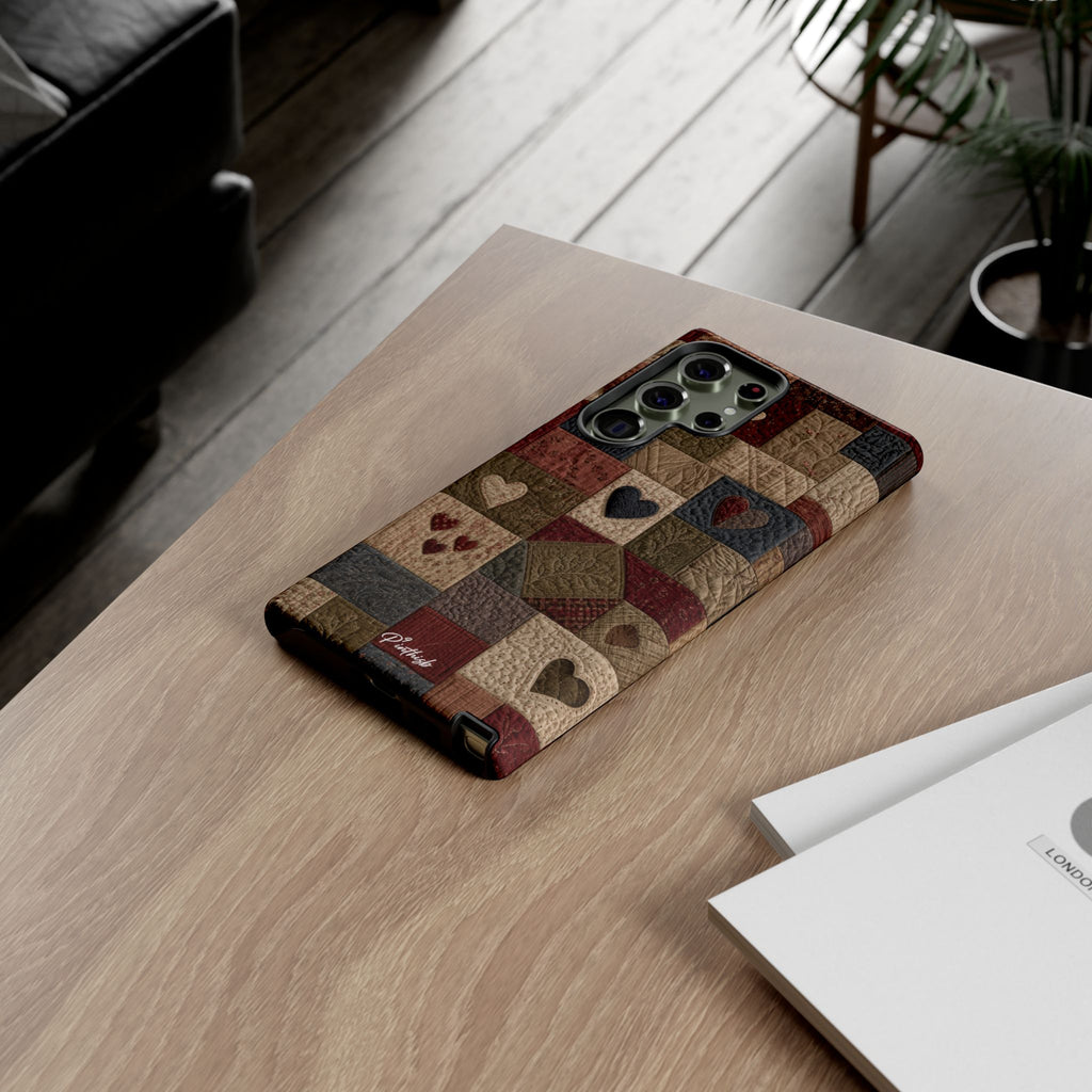 Patchwork Hearts Phone Case