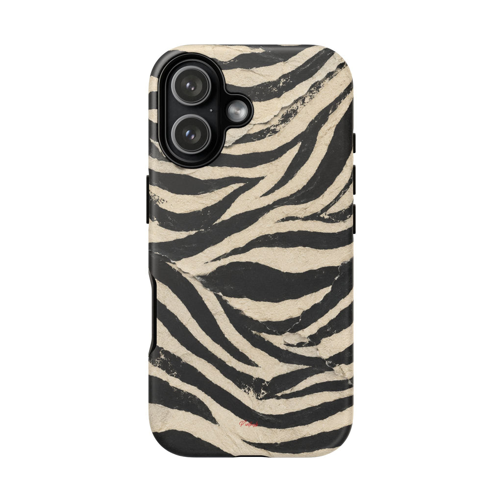Wavy Peach & Mauve Tough Case
