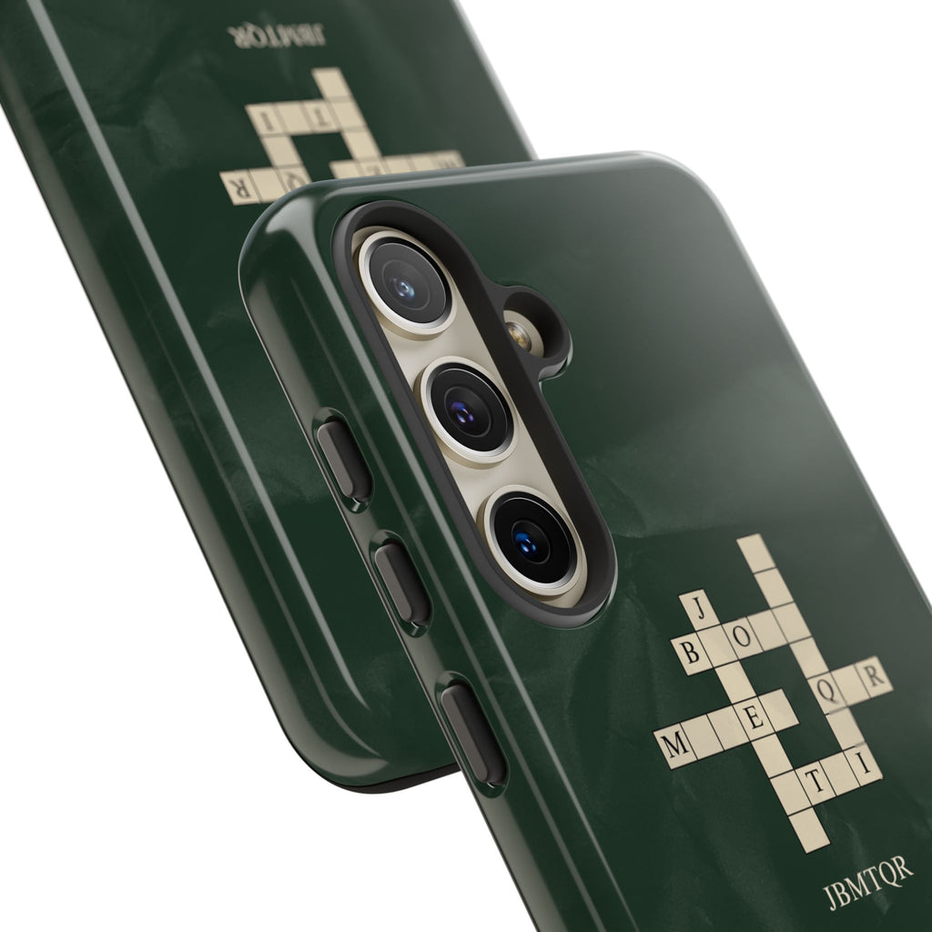 "JBMTQR crossword" Tough Phone Case