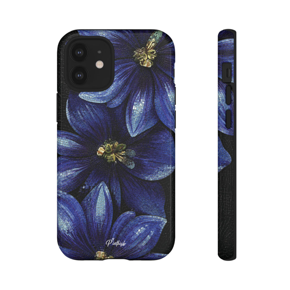 Blue Floral Tough Case