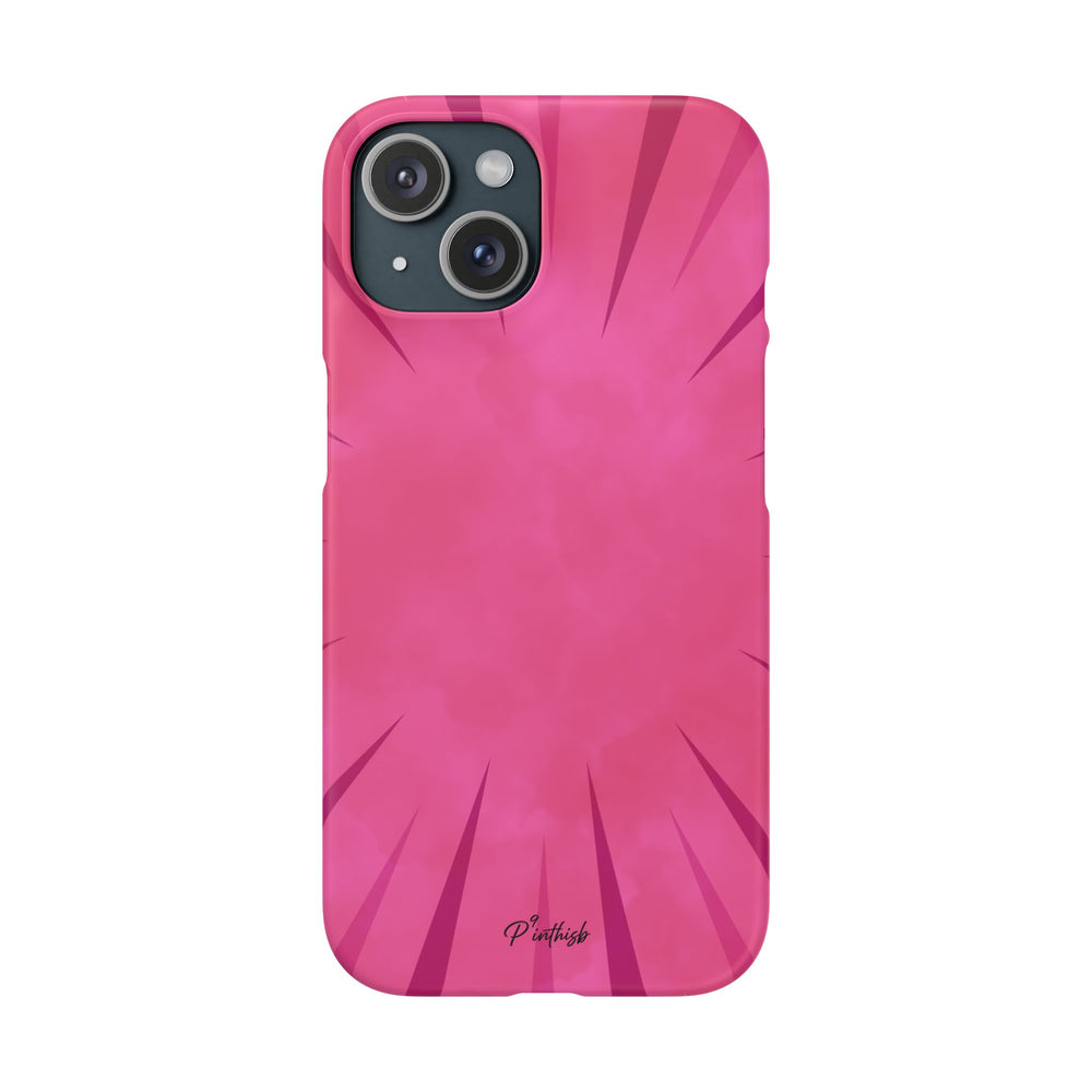 Pink Burst Snap Phone Case