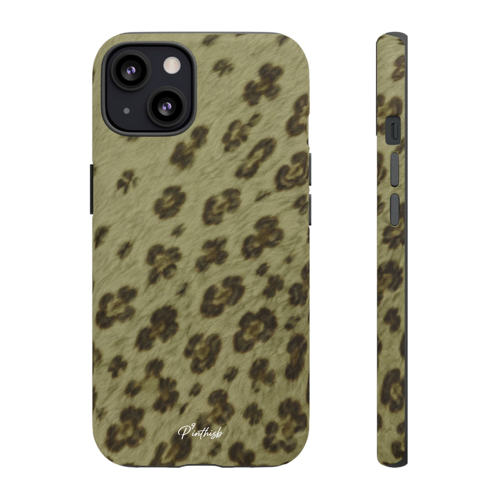 Olive Leopard Print Tough Case