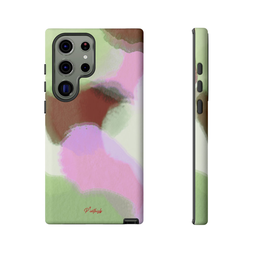Abstract Pastel Camouflage Tough Phone Case