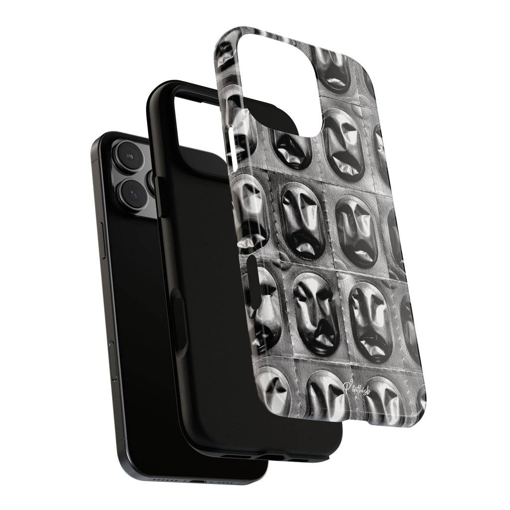Metallic Mask Grid Tough Case