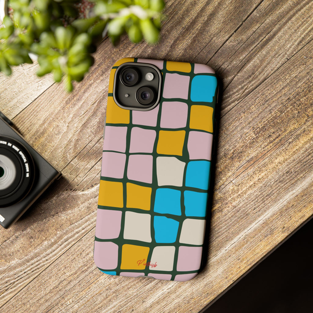 Color Grid Tough Phone Case