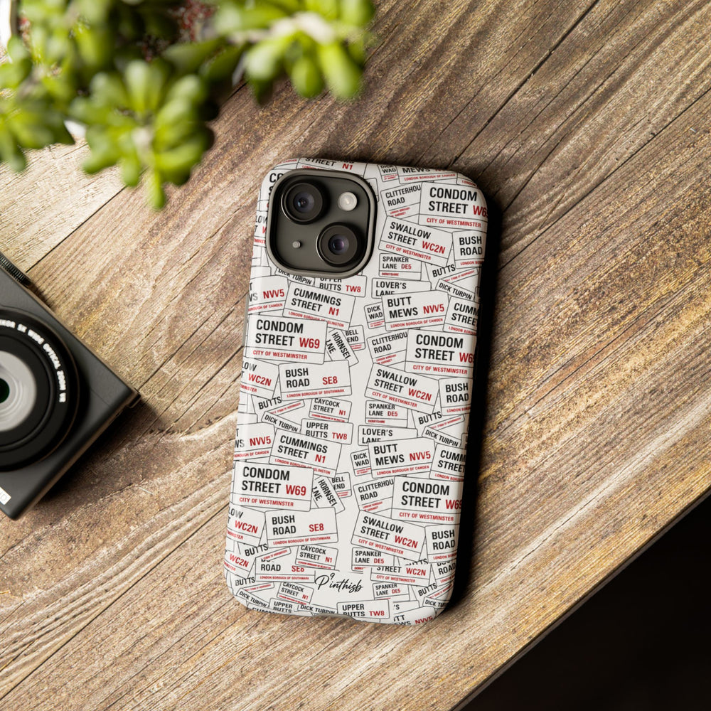 Cheeky London Street Signs Phone Case