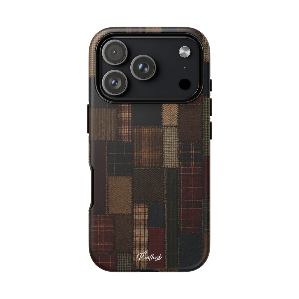 Plaid Patchwork Tough Phone Case