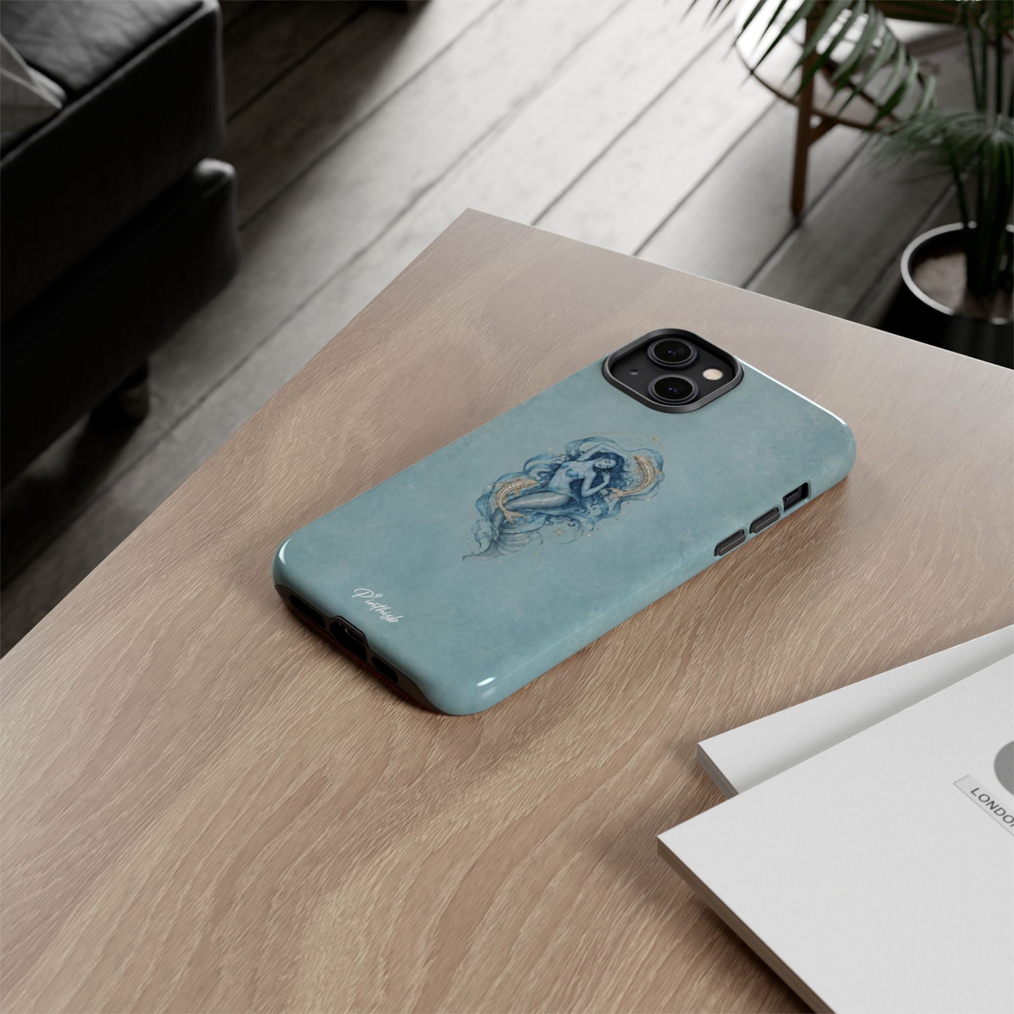 Pisces Zodiac Glitter Phone Case