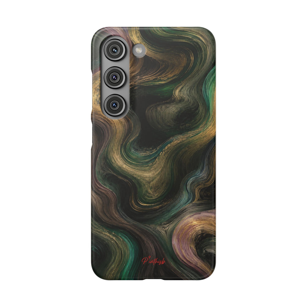 Marbled Forest Snap Phone Case