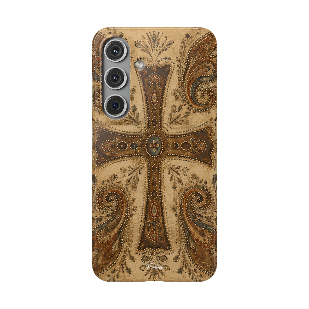 Cross Paisley Snap Case