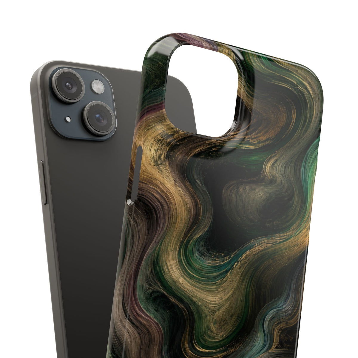 Marbled Forest Snap Phone Case