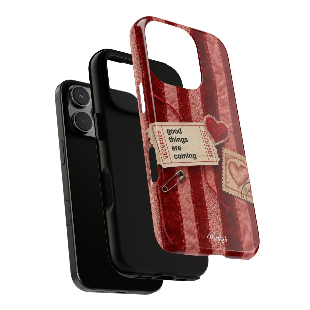 “Good Things Are Coming” Red Phone Case