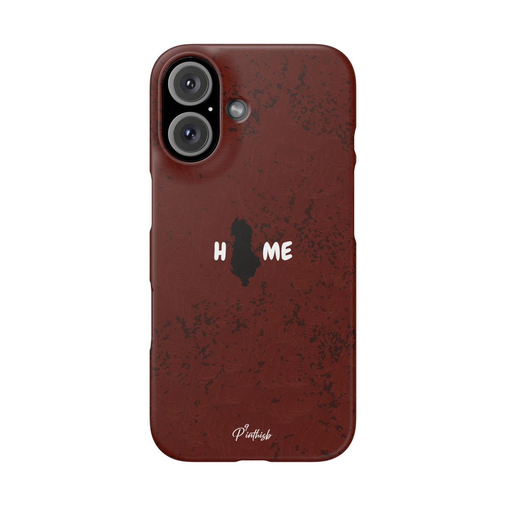 "HOME" Albania Snap Case