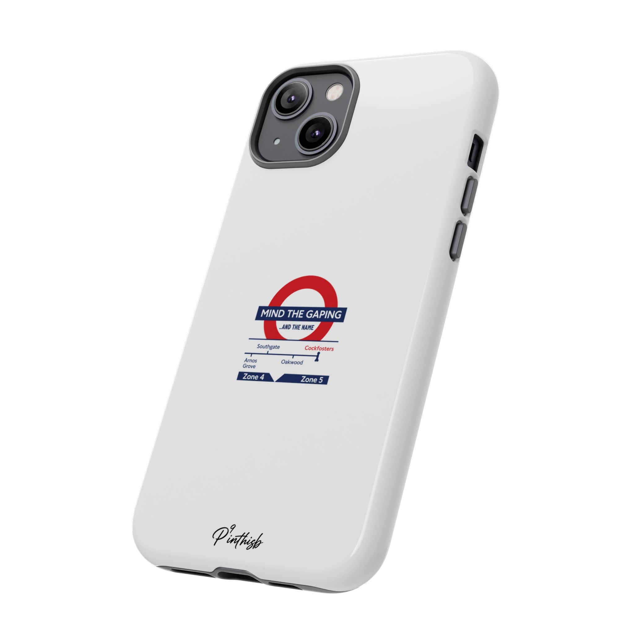 "Mind the Gaping" London Tube Parody Phone Case