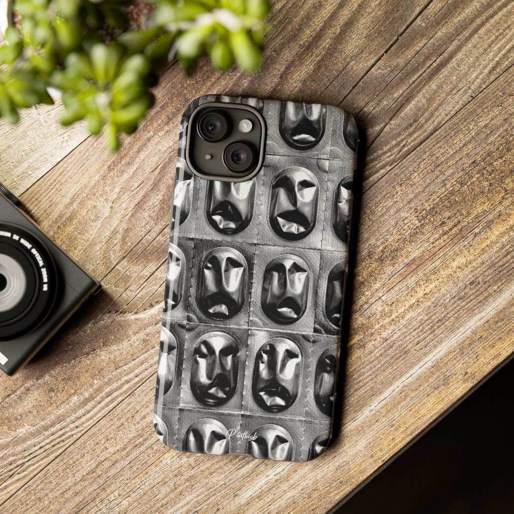 Metallic Mask Grid Tough Case