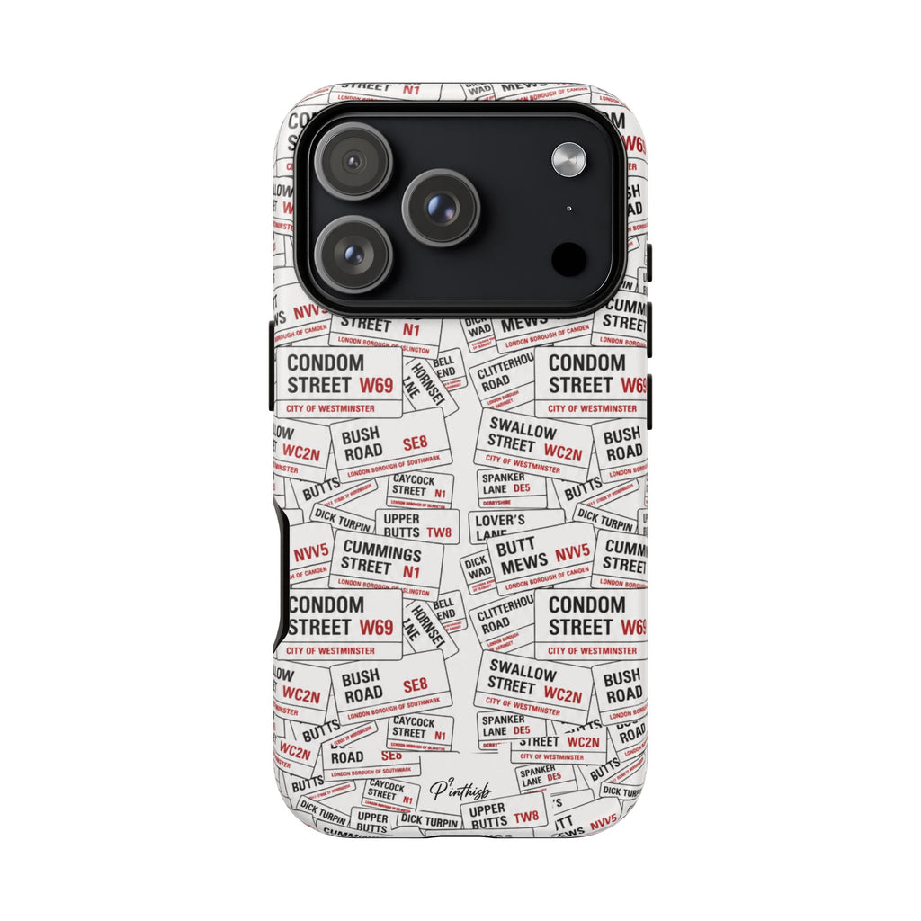 Cheeky London Street Signs Phone Case