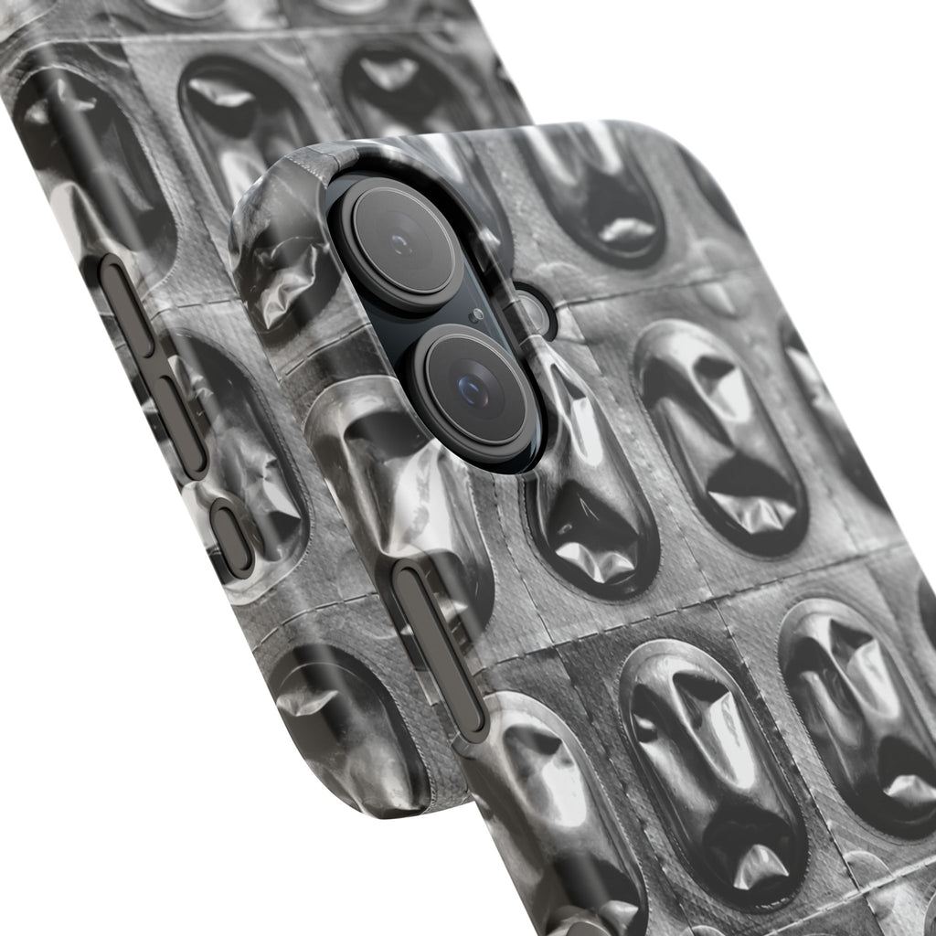 Metallic Mask Grid Snap Case