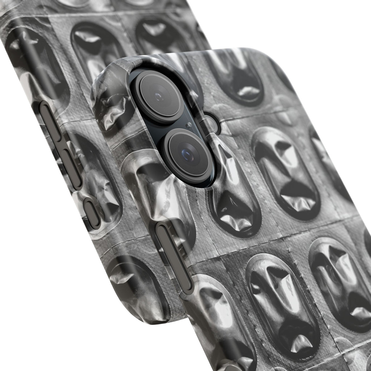 Metallic Mask Grid Snap Case