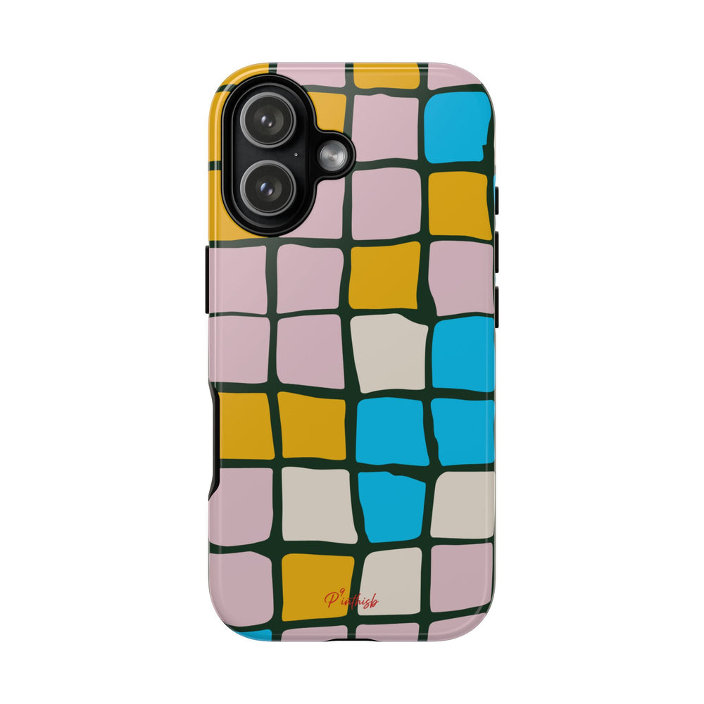 Color Grid Tough Phone Case