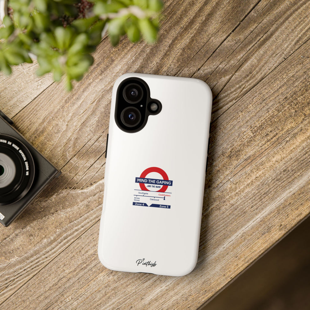 "Mind the Gaping" London Tube Parody Phone Case