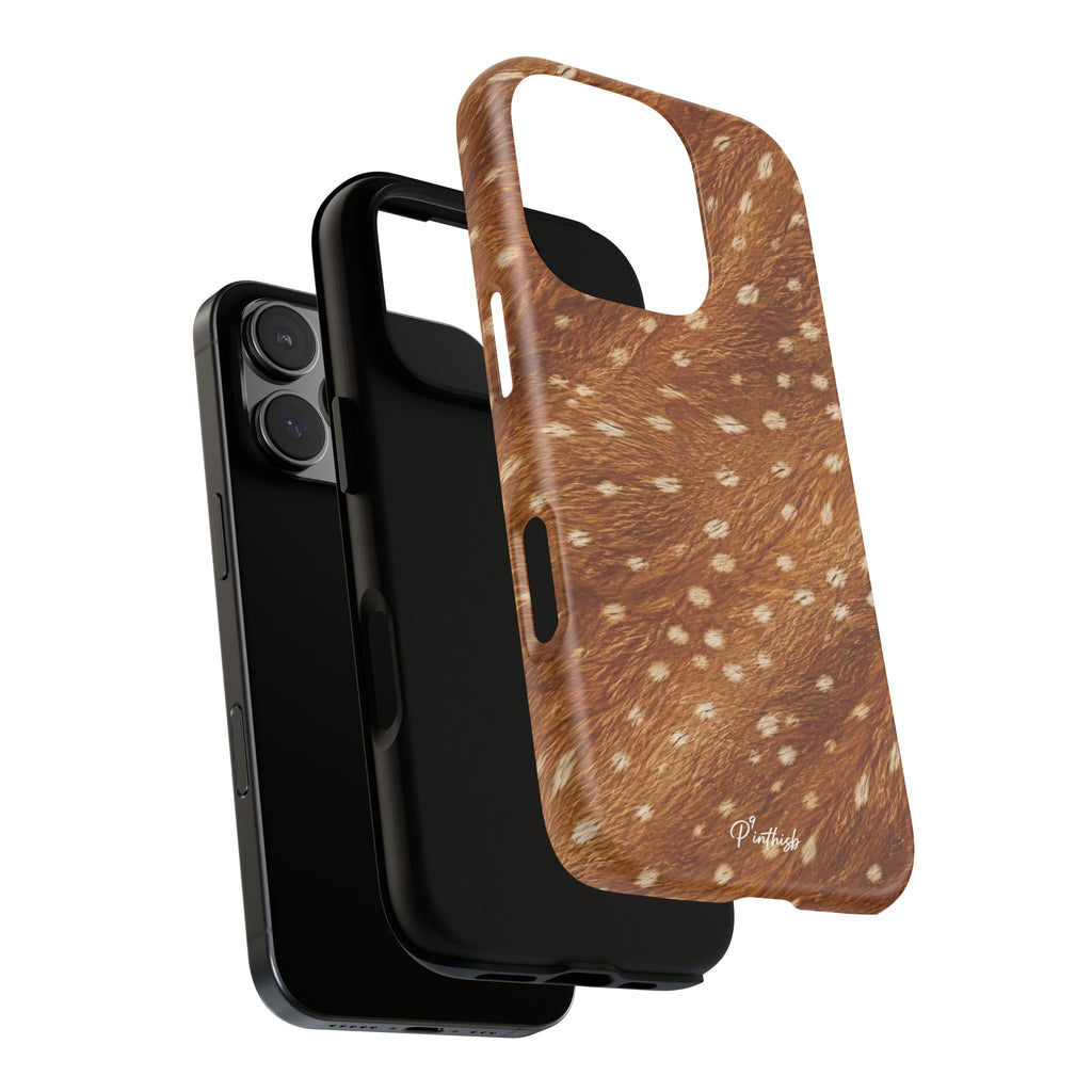 Caramel Deer Pattern Tough Case