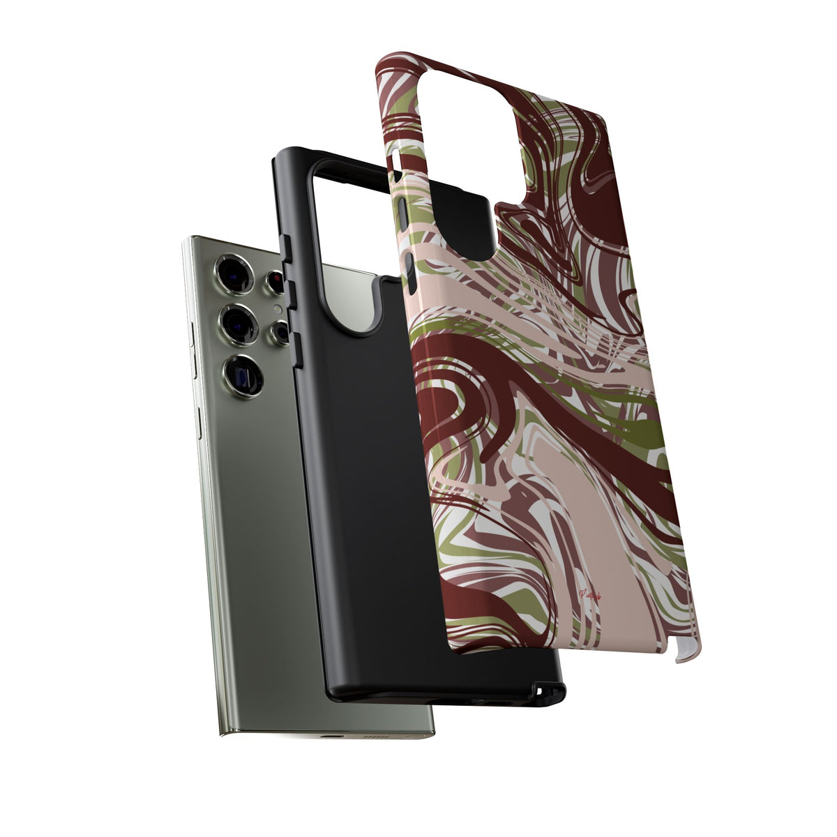 Abstract Marbled Tough Phone Case