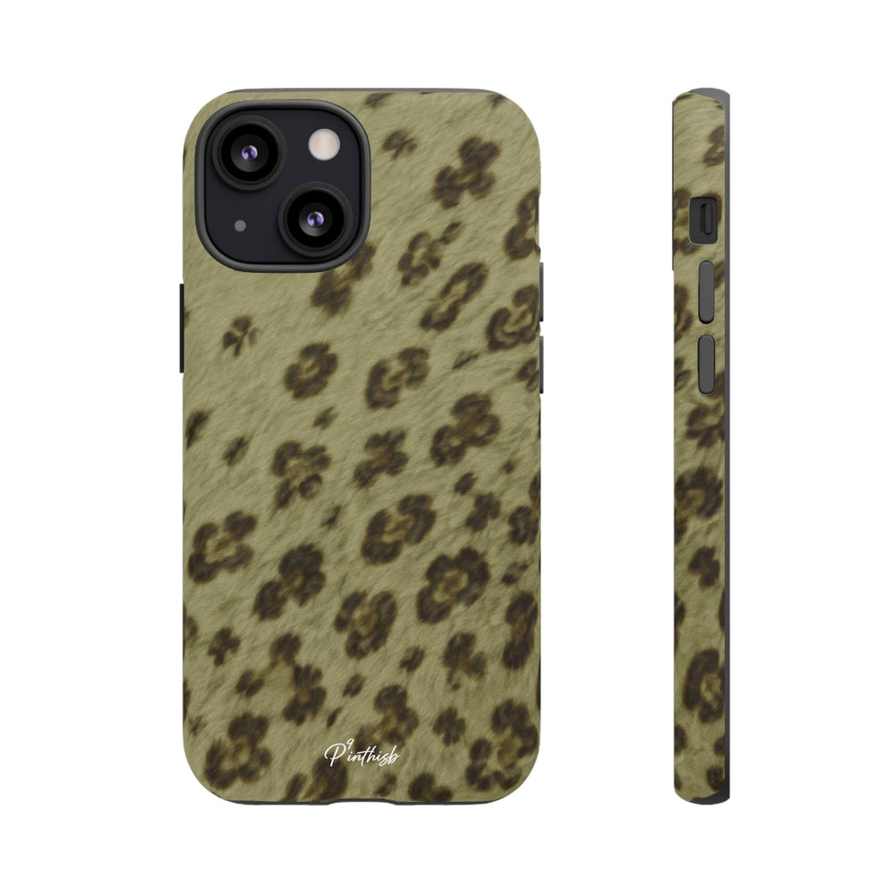 Olive Leopard Print Tough Case