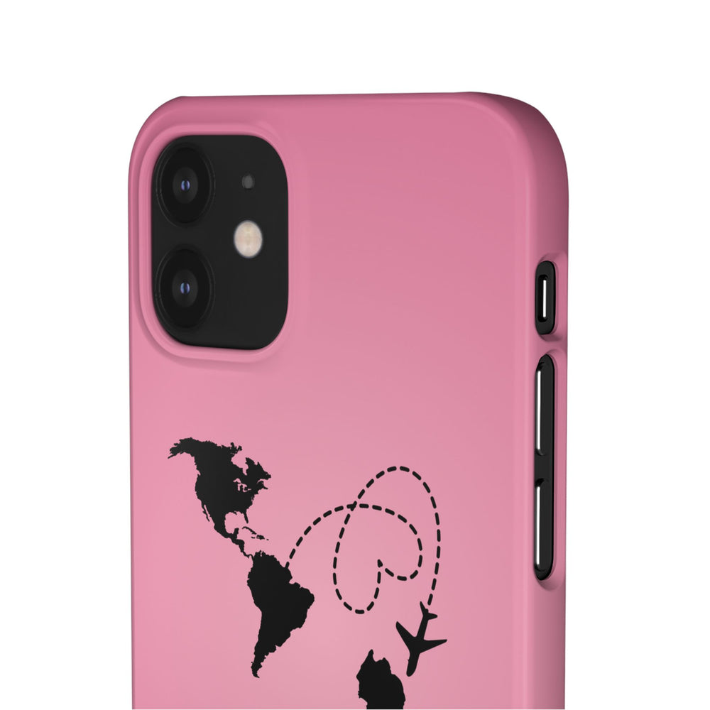 America to Albania Pink Snap Phone Case