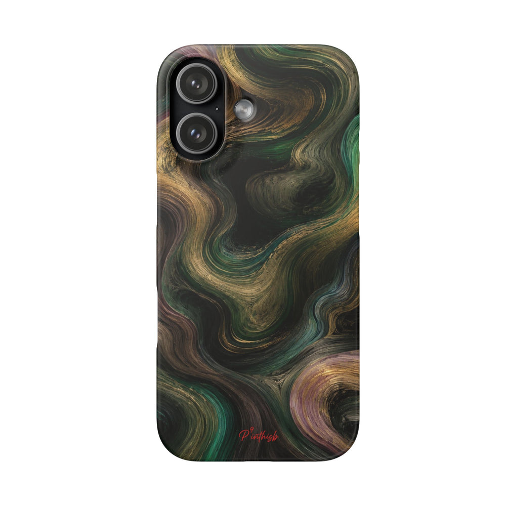 Marbled Forest Snap Phone Case