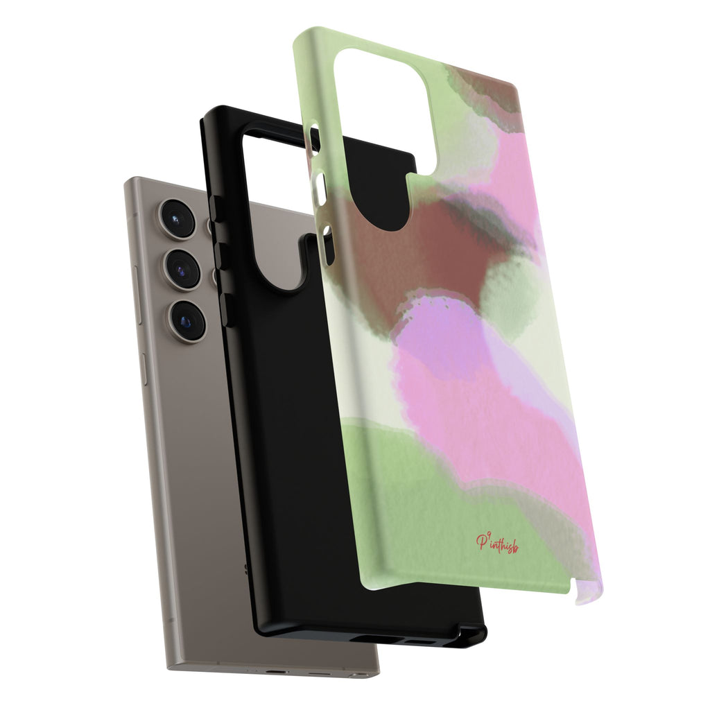 Abstract Pastel Camouflage Tough Phone Case
