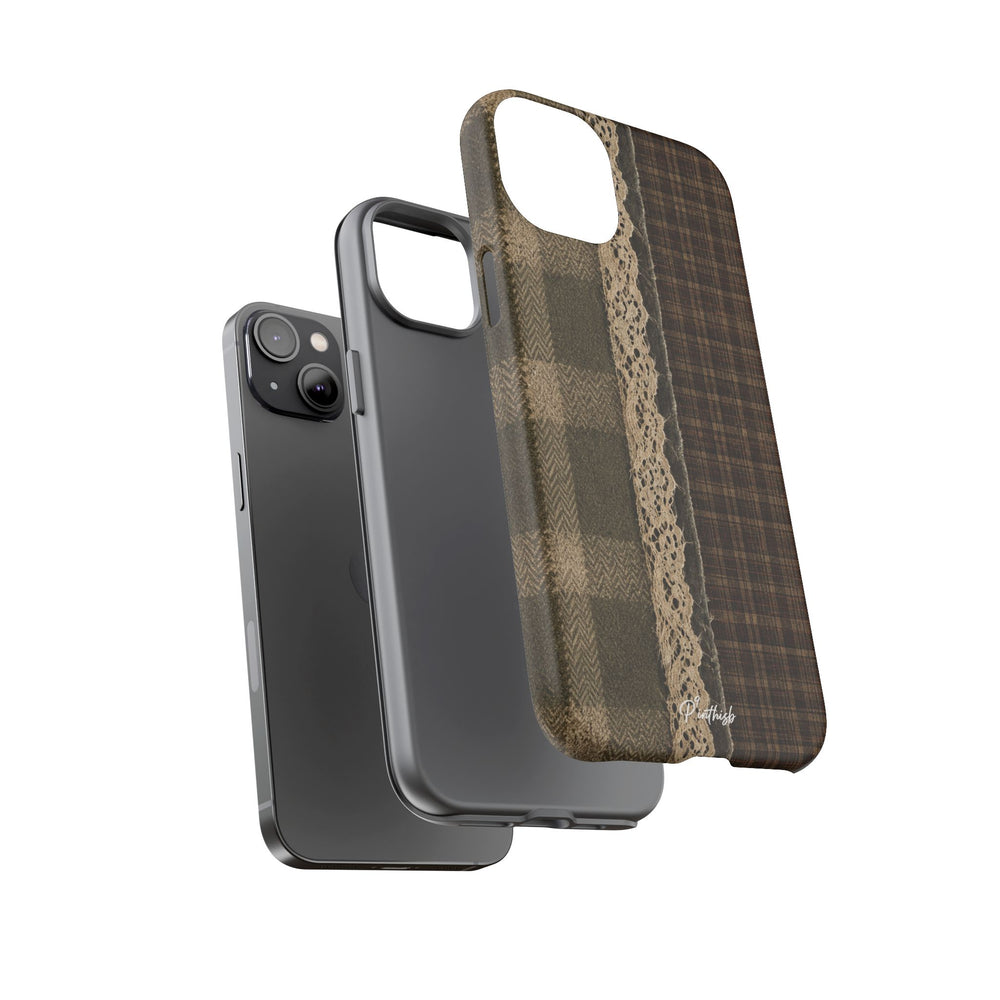 Plaid Lace Tough Phone Case