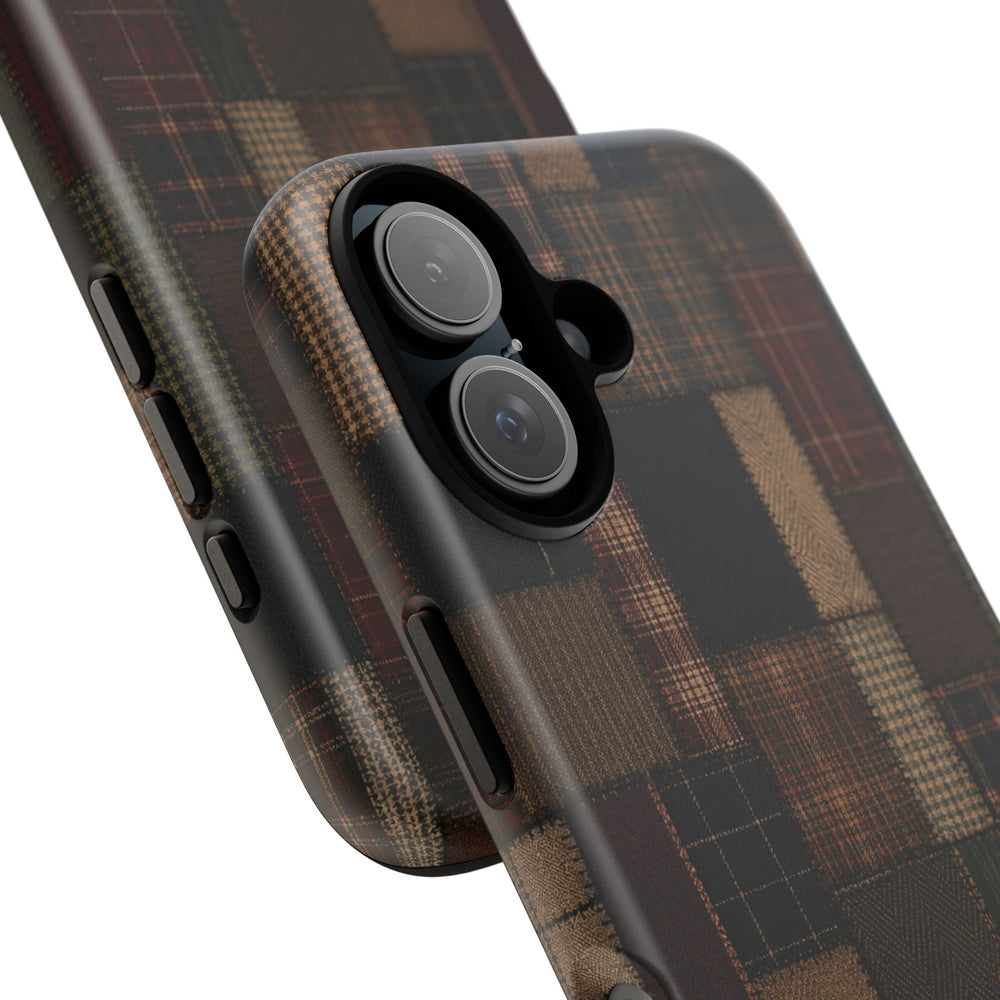 Plaid Patchwork Tough Phone Case
