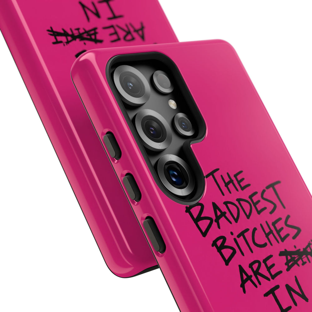 "The Baddest B*tches Are In Kukës" Hot Pink Case