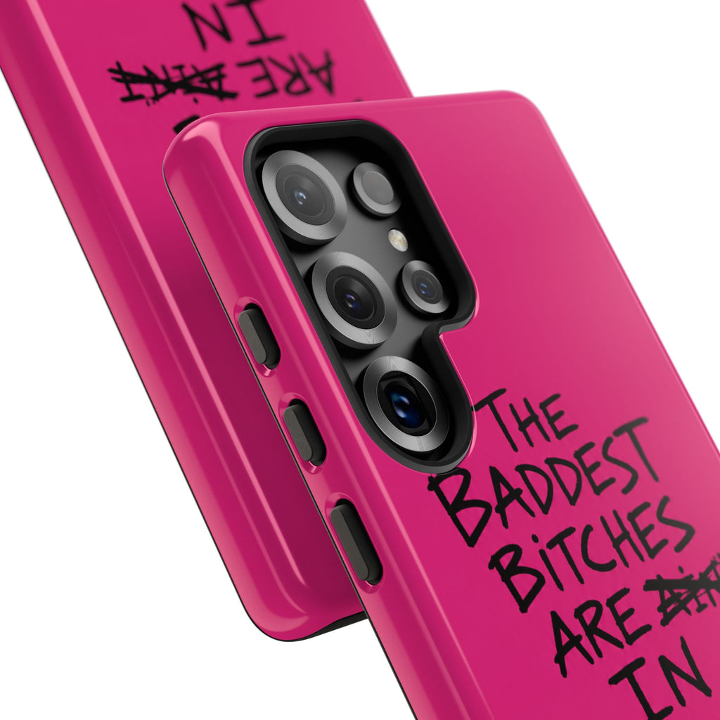 "The Baddest B*tches Are In Kukës" Hot Pink Case