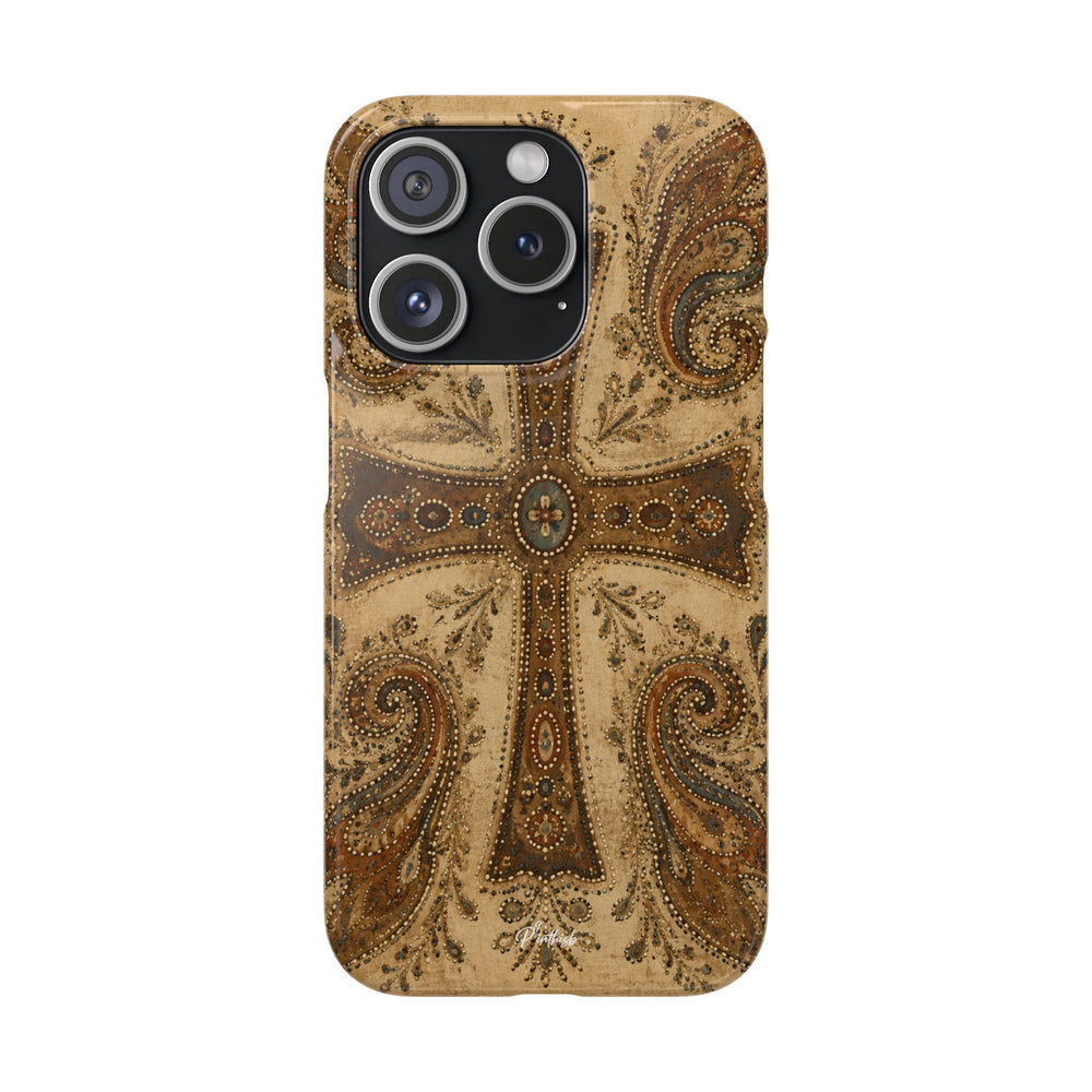 Cross Paisley Snap Case