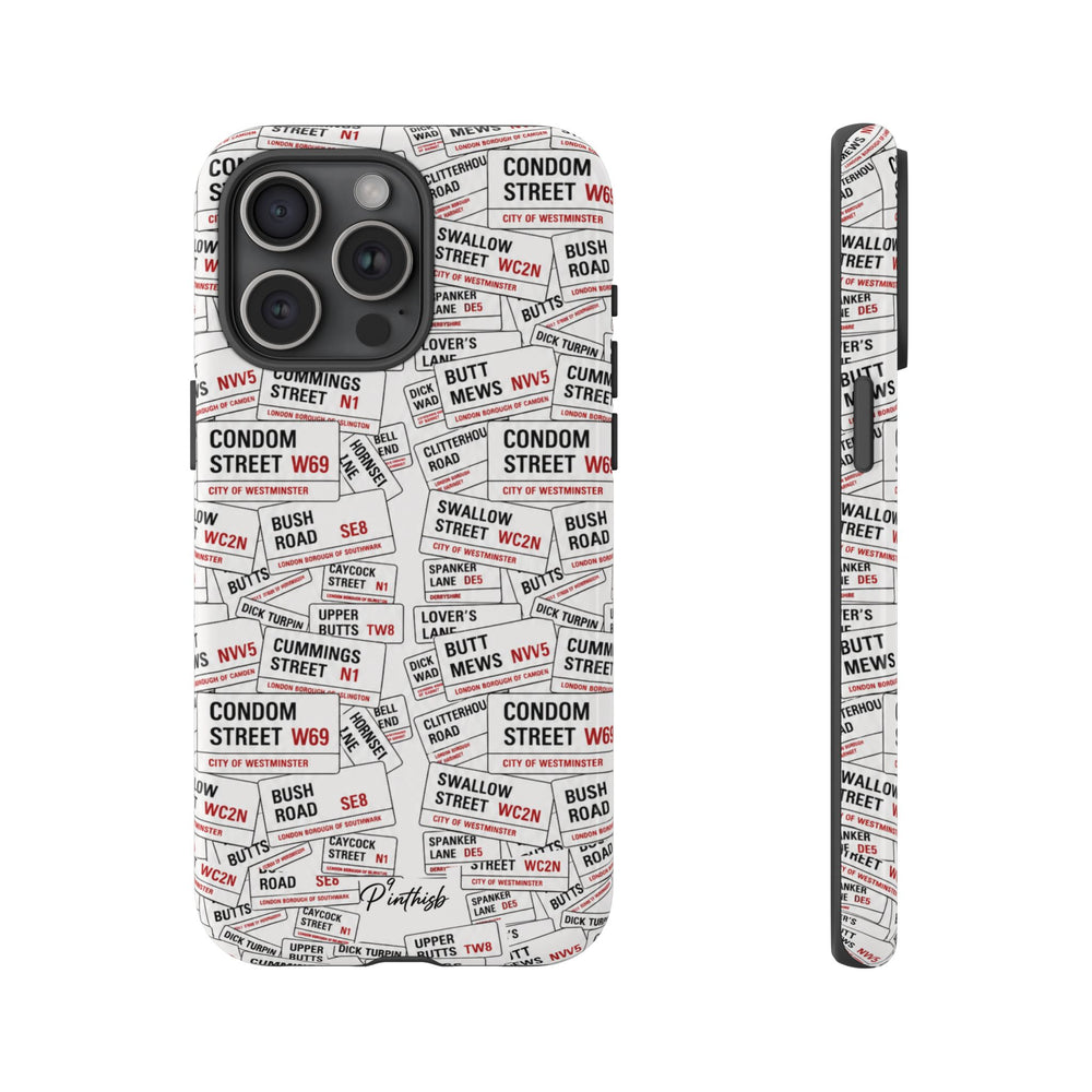 Cheeky London Street Signs Phone Case